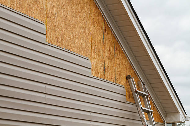 Professional Siding technician working in Gainesville, TX